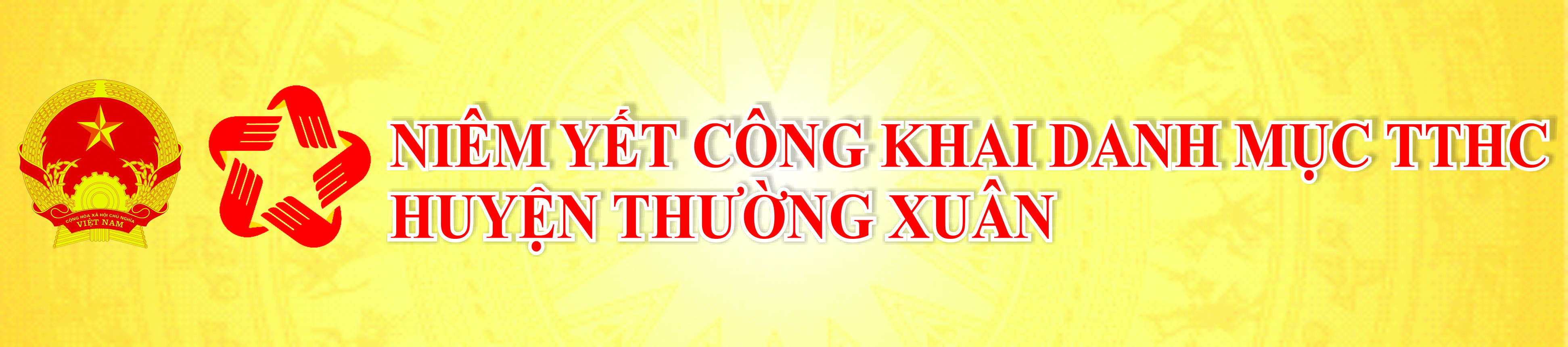 Danh mục TTHC thuộc thẩm quyền giải quyết của UBND huyện Thường Xuân